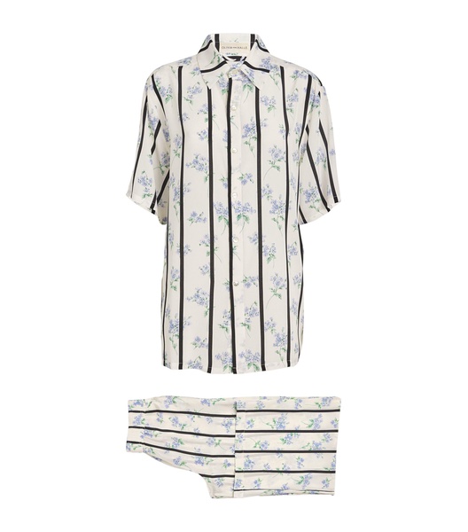 Silk Alabama Hypnos Striped Pyjama Set