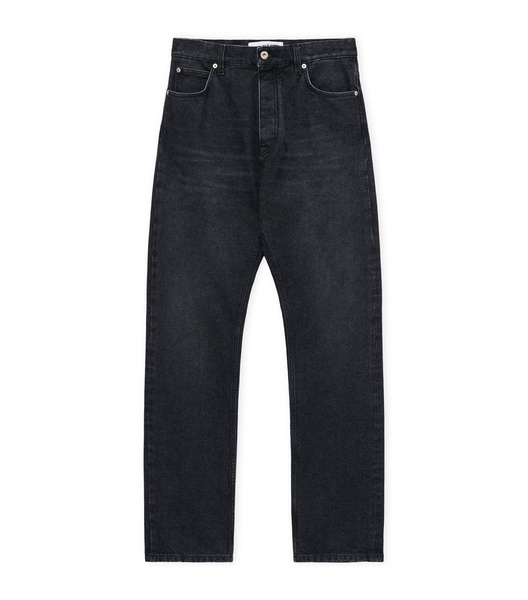 Mid-Rise Straight Jeans