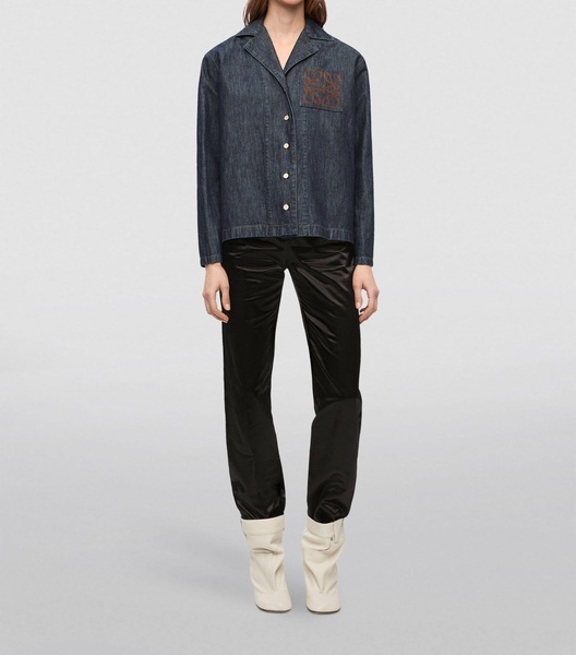 Denim Anagram Pyjama Shirt