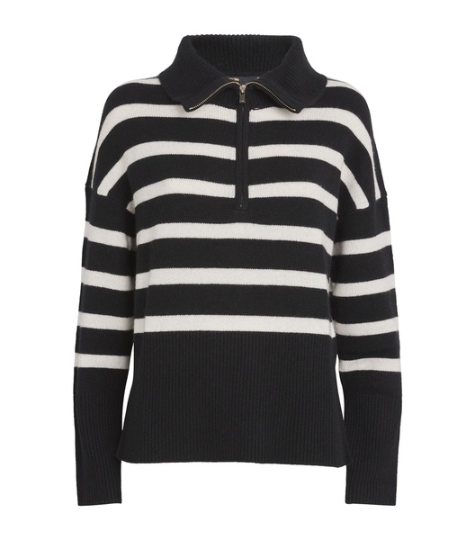 Cashmere-Blend Striped Sweater