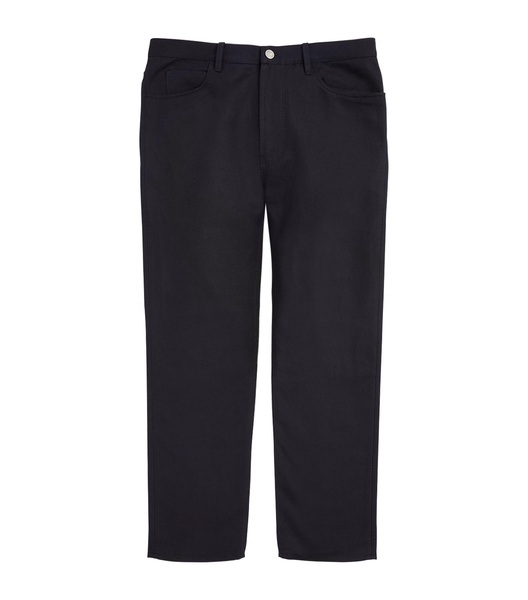 Linen-Cotton Straight Jeans