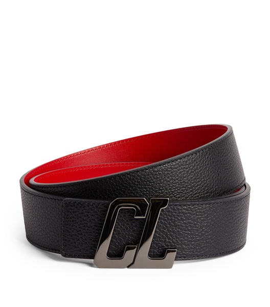 Happy Rui Leather Monogram Belt