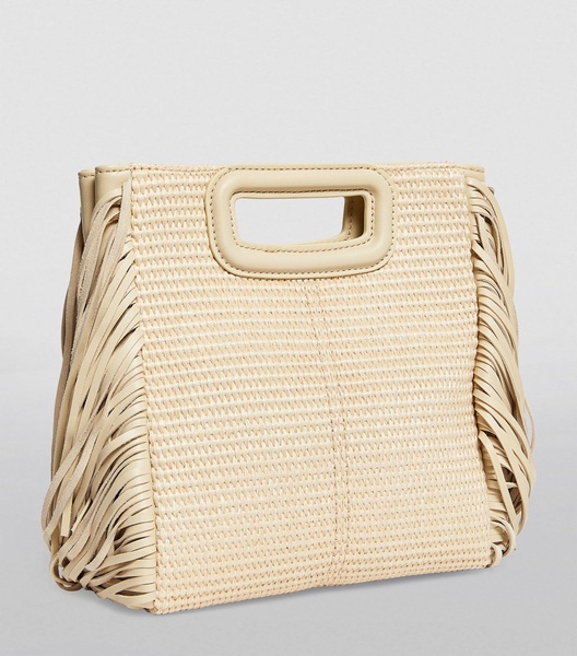 Fringed M Top-Handle Bag