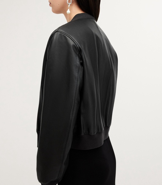 Leather Orten Bomber Jacket