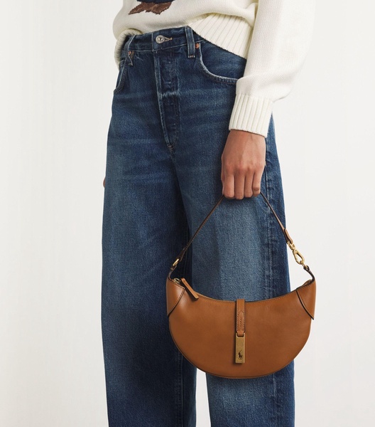 Leather Polo ID Shoulder Bag