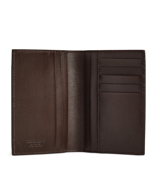 Leather Logo Passport Holder