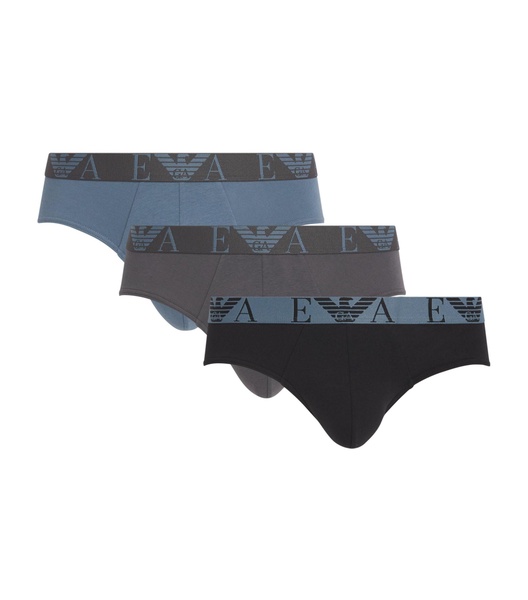 Stretch-Cotton Logo Briefs (Pack of 3)