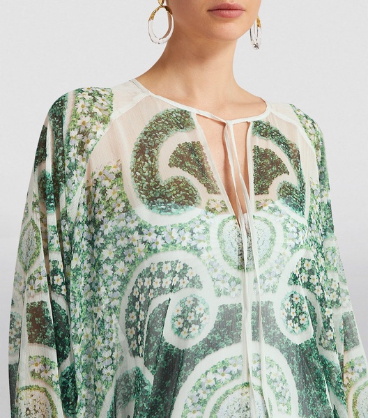 Green Topiary Kaftan