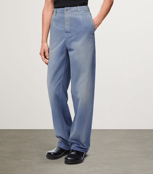 Cotton-Blend Baggy Trousers