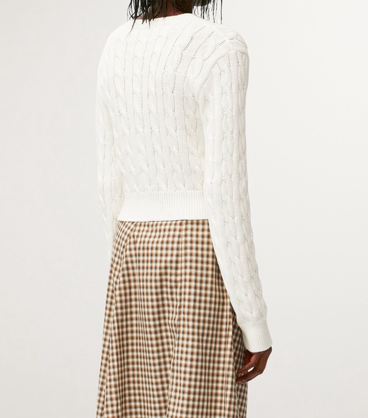 Cotton Cable-Knit Sweater