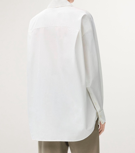 Embroidered Draped Shirt 