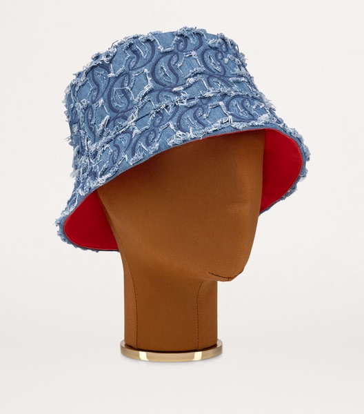 Bobino Denim Monogram Bucket Hat