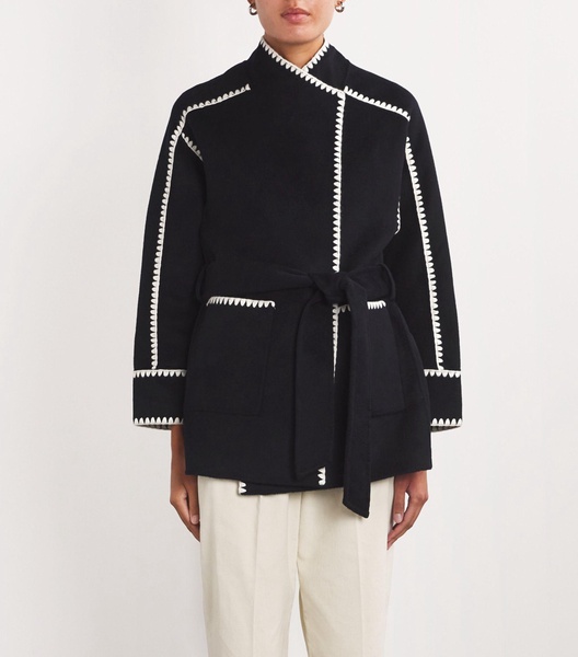 Double-Faced Cropped Gicolori Jacket