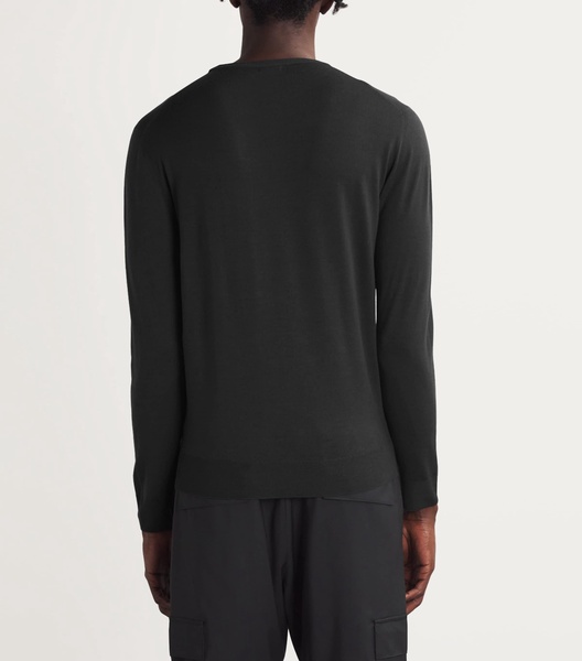 Merino Wool Fine-Knit Sweater