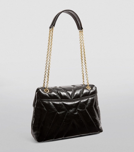 Leather Quilted Shoulder Bag