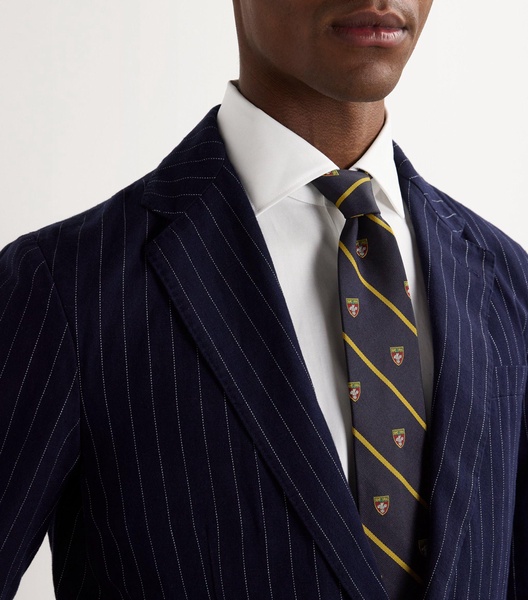 Silk Striped Repp Club Tie 