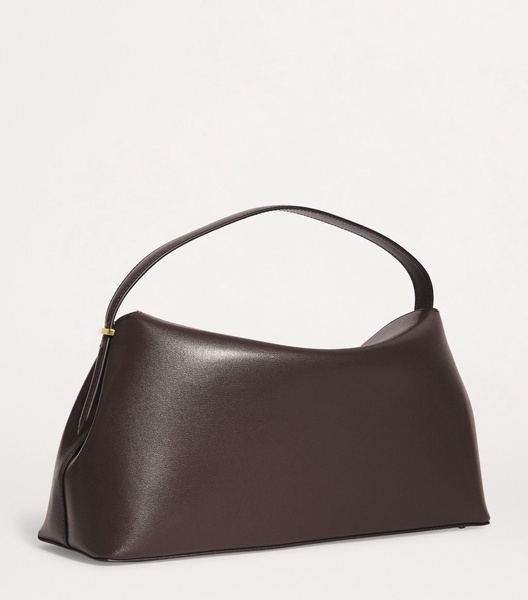 Leather T-Lock Top-Handle Bag