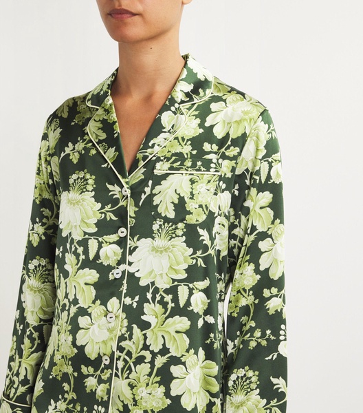 Silk Lila Ares Floral Pyjama Set