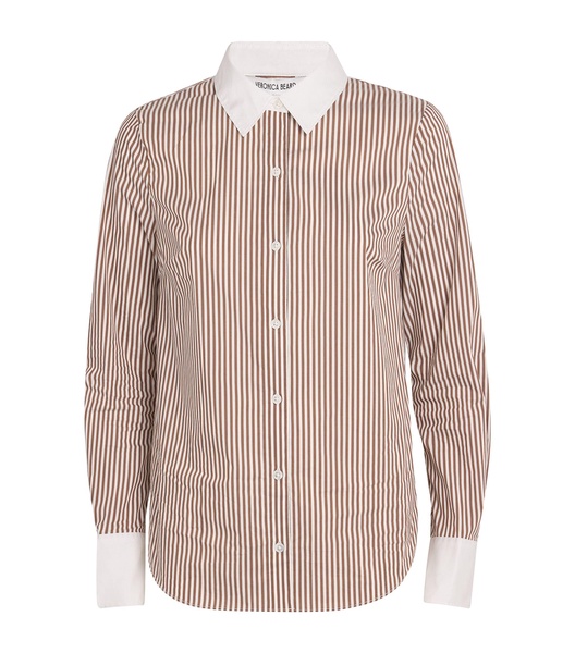 Cotton-Blend Striped Marisol Shirt