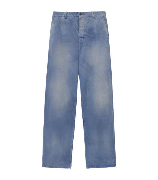 Cotton-Blend Baggy Trousers