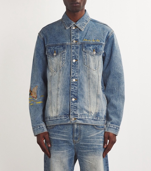 Denim Duck Embroidered Jacket