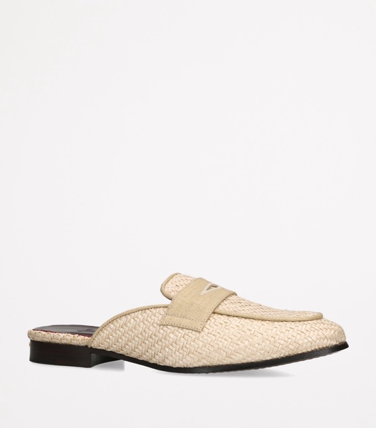 Raffia Slip-On Mules