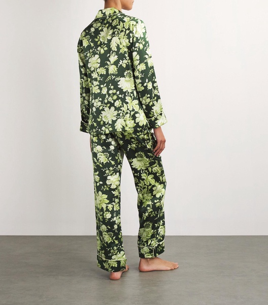 Silk Lila Ares Floral Pyjama Set