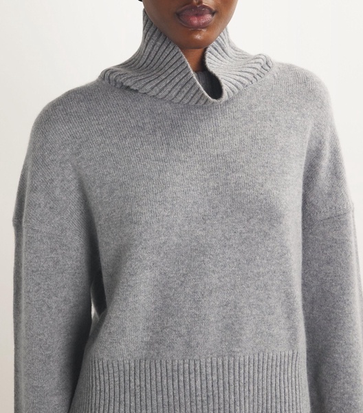 Cashmere-Blend Rollneck Sweater