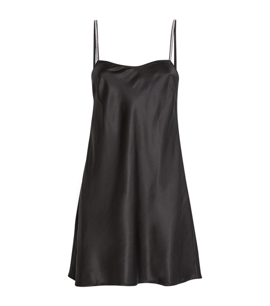 Silk-Blend Embellished Chemise