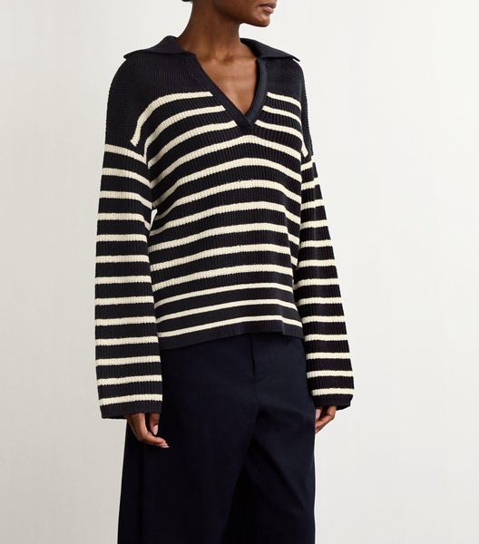 Striped Jen Polo Sweater