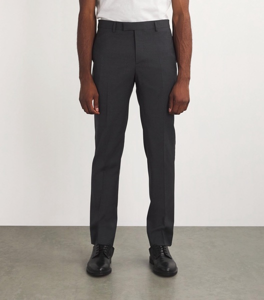 Virgin Wool Straight Trousers 