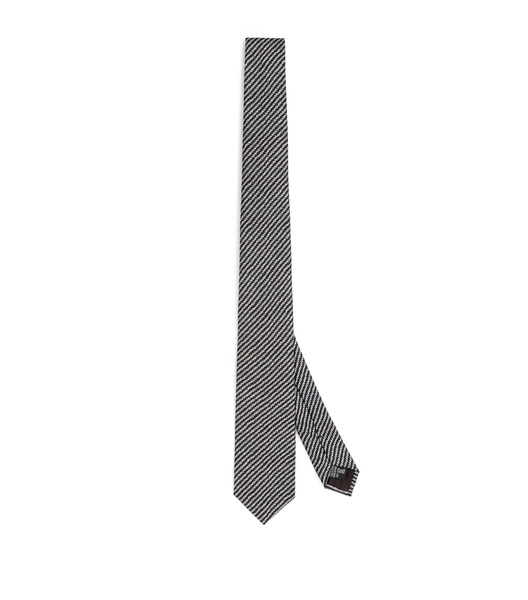 Silk Geometric Print Tie