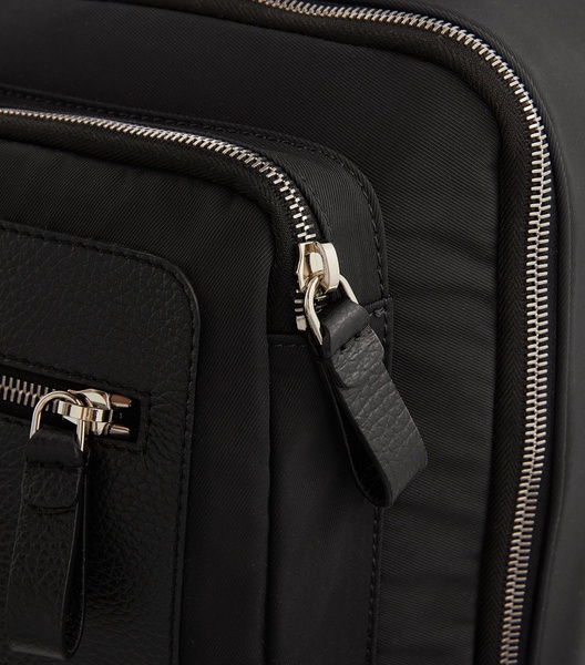 Leather-Trim Backpack