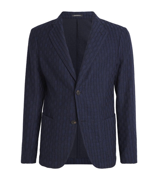 Virgin Wool Textured Blazer