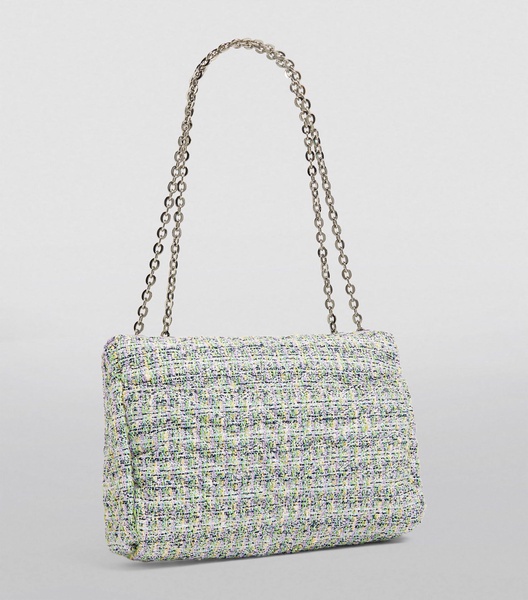 Tweed Clover Shoulder Bag