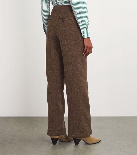 Wool Straight-Leg Trousers