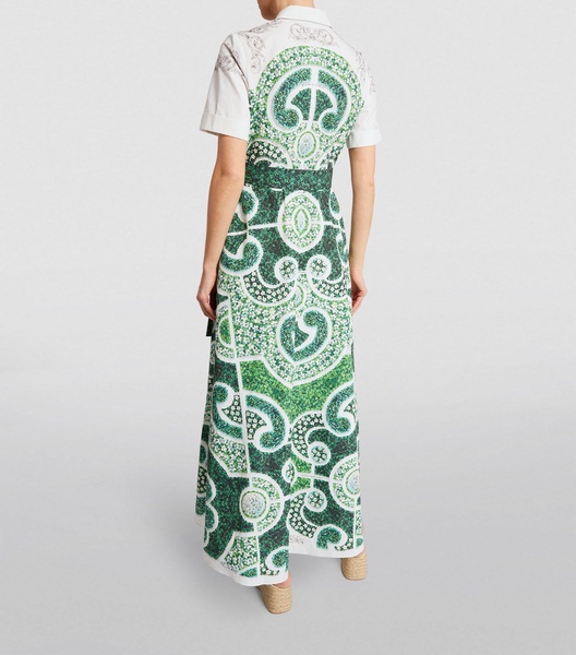 Green Topiary Maxi Dress