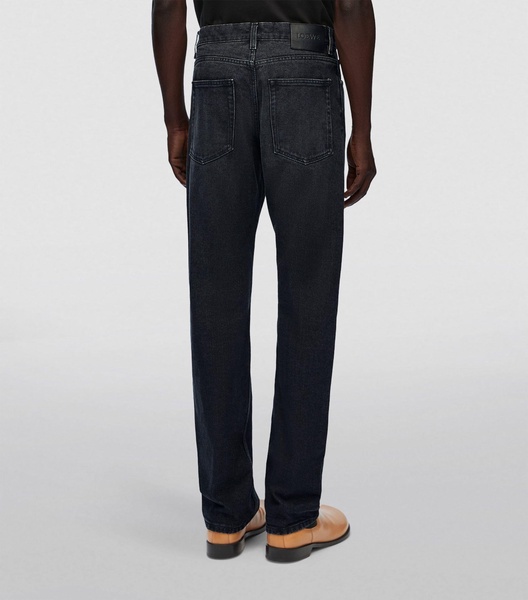 Mid-Rise Straight Jeans