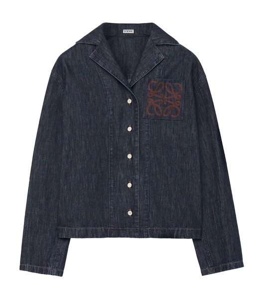 Denim Anagram Pyjama Shirt