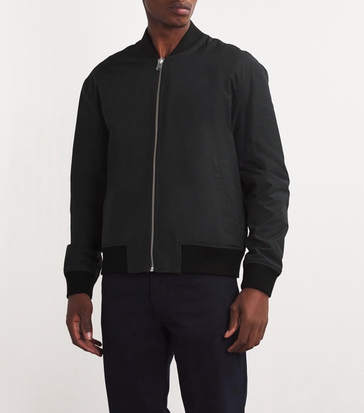 Cotton-Blend Reversible Bomber Jacket