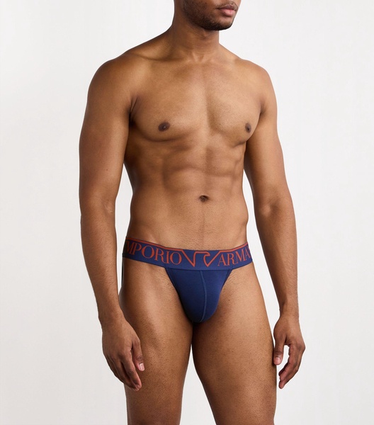 Stretch-Cotton Megalogo Jockstrap Briefs 