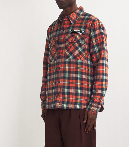 Flannel Check Padded Overshirt