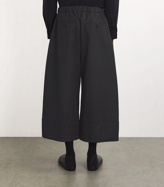 Cropped Wide-Leg Trousers