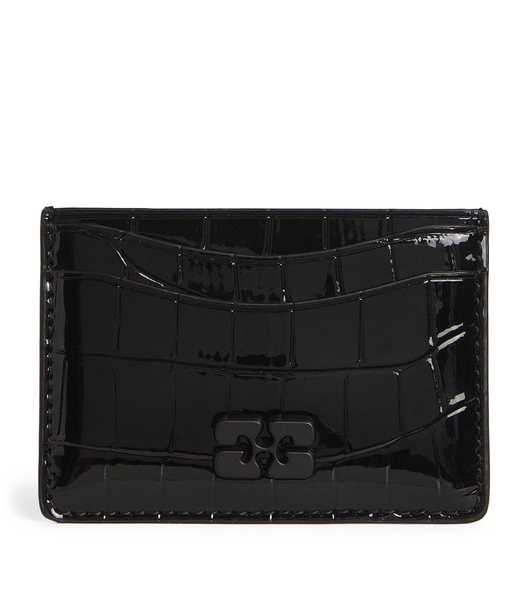 Croc-Embossed Bou Card Holder