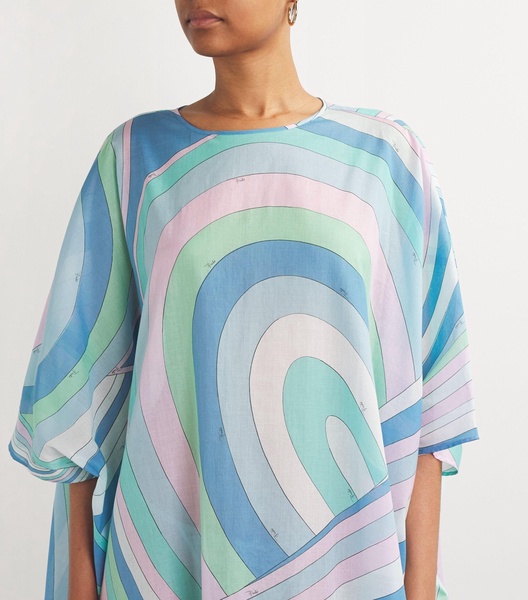 Cotton Iride Print Kaftan