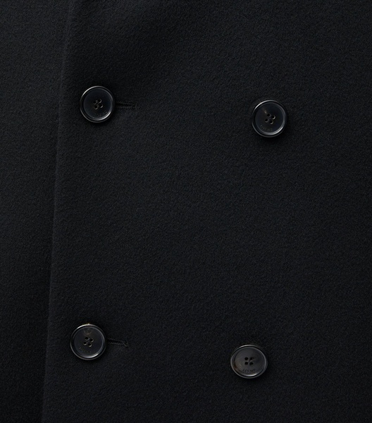 Wool Double-Breasted Tailored Coat