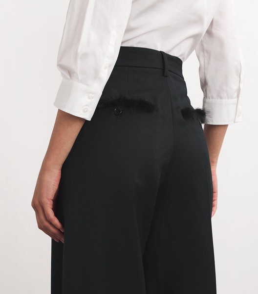 Wide-Leg Tailored Trousers