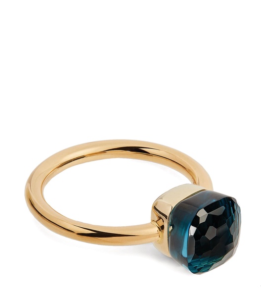 Rose Gold and Topaz Nudo Petit Ring