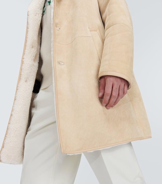 Sedrun shearling-lined suede coat