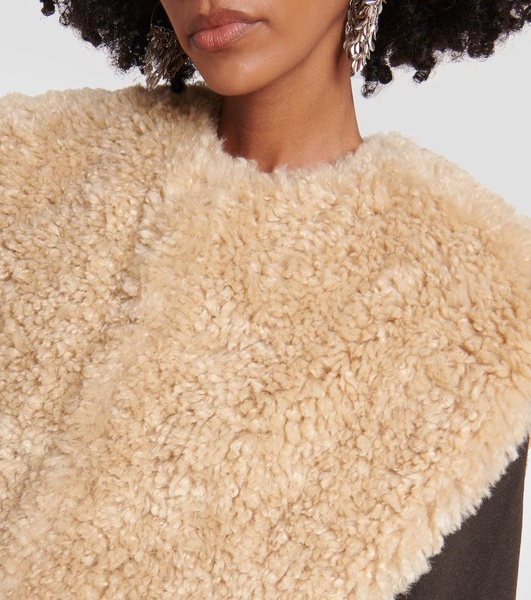 Feliz faux-shearling vest 